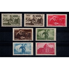 RUMANIA 1945 Yv. 836/42 SERIE COMPLETA NUEVA MINT RARA 25 €